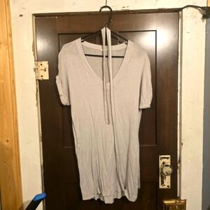 Beautiful lightweight gray/sheer sweater